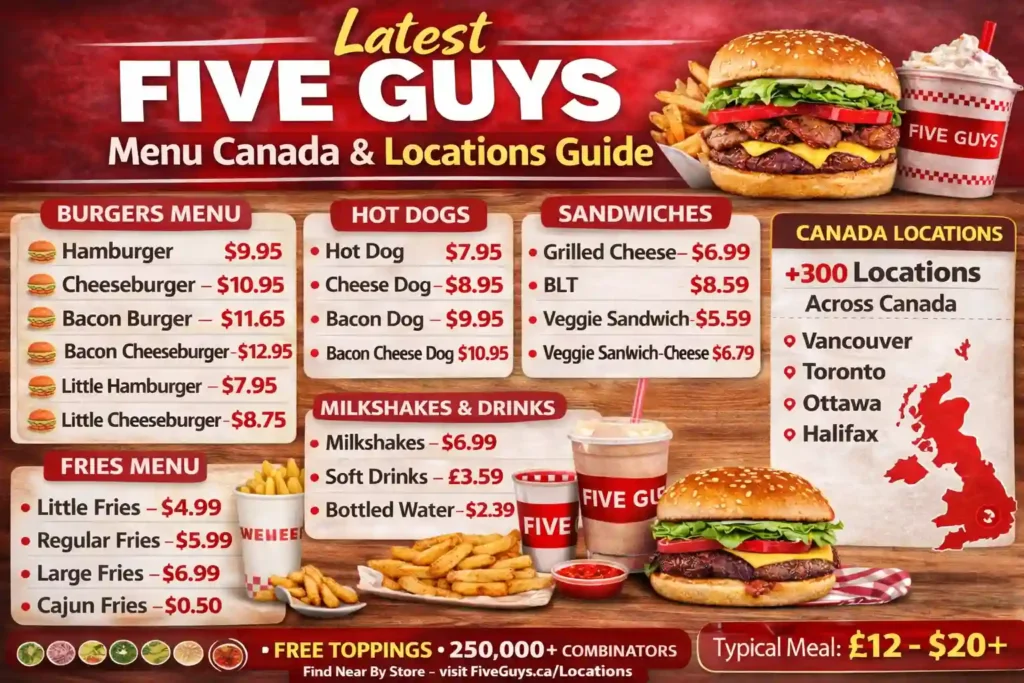 Five Guys Menu Locations in Canada (2026 Guide) 3 Five Guys Menu Locations in Canada