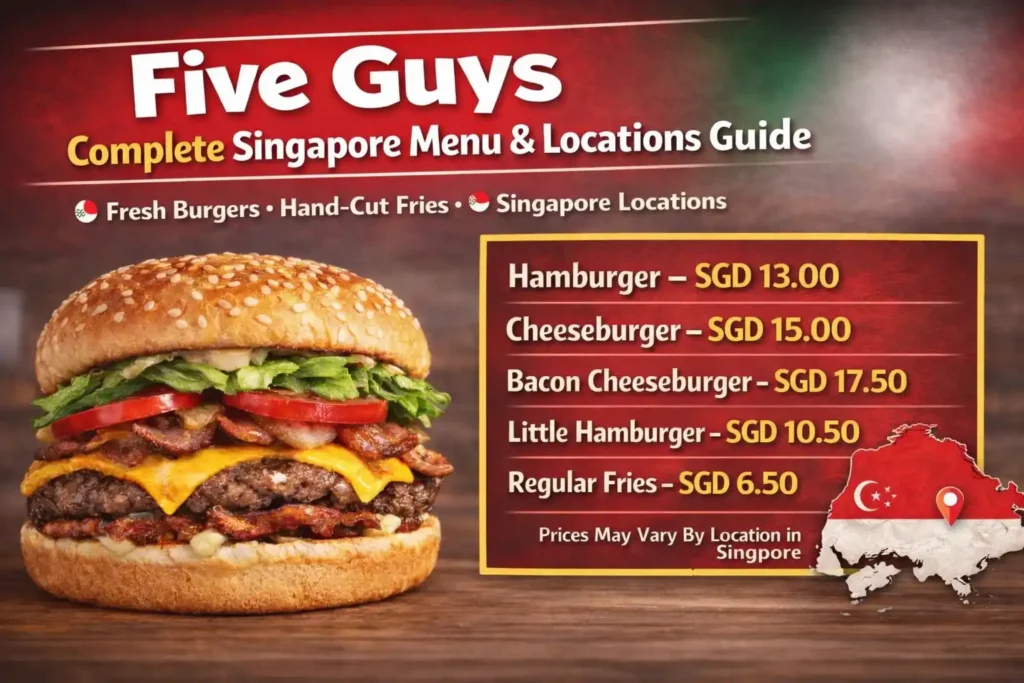 Complete Five Guys Menu Singapore and Locations Guide 2026 2 Complete Five Guys Menu Singapore and Locations Guide